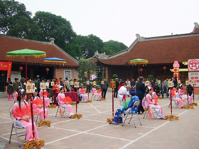 Human chess in Vietnam